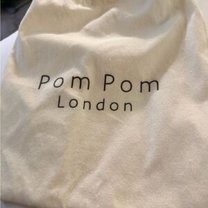 Pom Pom London Elegant Cream Crossbody Bag